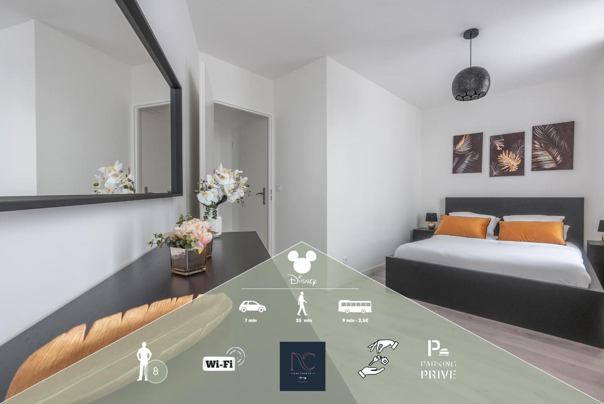 *Disneyland-Paris* 8Personnes, Parking, Wifi 세리스 외부 사진